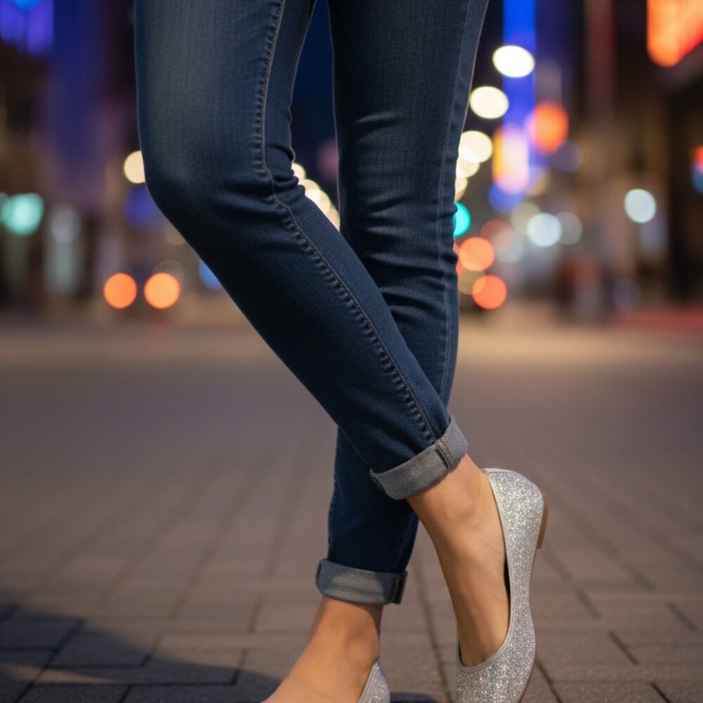 Benjamin Adams London Ivory Dutchess Silk Crystal Halle Women's Flats Sz 6.5